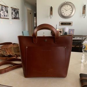 LAST DAY - NWOT Portland Leather Goods Mini Tote Crossbody